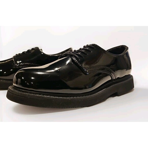 Original SWAT Men's Classic Hi-Gloss Synthetic Leather Oxford Work Shoe Men's 9W - Picture 6 of 10